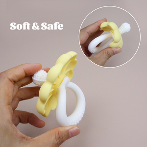 Fabricant de jouets de dentition sensoriels pour enfants autisme Sucette Sucette Mamelon Silicone sans BPA Dentition pour bébés - Product Image 3
