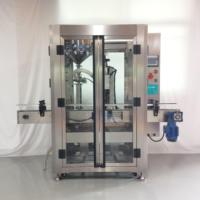 Machine de remplissage à piston à trémie résistante à la chaleur, contrôlée par PLC, à faible mousse et col étroit, pour boissons, eau pure et gel