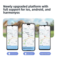 Traceur intelligent compatible iOS, Android, HarmonyOS, mini localisateur Bluetooth pour animaux de compagnie, chiens, chats, et clés.