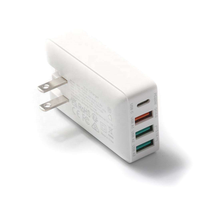 Chargeur mural HNT 32W GaN Slim 4 en 1 3A+1C PD20W QC18W  Charge rapide  Adaptateur secteur OEM ODM pour iPhone Samsung Android