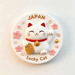 Autocollant de réfrigérateur en résine style billet de <span class=keywords><strong>train</strong></span> de <span class=keywords><strong>Tokyo</strong></span> avec motif chiot et accent Sakura japonais, souvenir de voyage, décoration d'intérieur, cadeau - Product Image 2