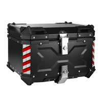 Boîte à bagages arrière étanche et antichoc 55L F2-moto, coffre en aluminium pour moto