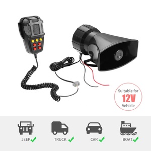 HAORUI - Sirena de Alarma para Coche y Motocicleta, 12 V, 7 Sonidos, Color Negro - Product Image 3