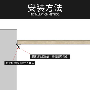 Clips de plástico Ying Sheng para panel trasero, pequeños soportes de esquina blancos para placas traseras de armarios y roperos, moldeados por inyección. - Product Image 3