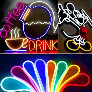 Bande LED néon en silicone multicolore, flexible, dimmable, indice de protection IP65, éclairage décoratif KTV à 360 degrés, certifiée CE - Product Image 3