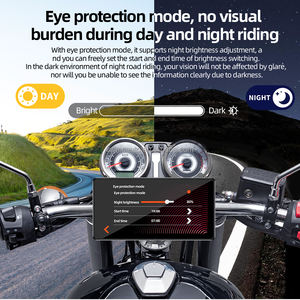 JMC เครื่องบันทึกการขับขี่รถจักรยานยนต์แบบไร้สายหน้าจอสัมผัส6นิ้วระบบแอนดรอยด์กันน้ำอัตโนมัติรองรับดีวีอาร์ - Product Image 5