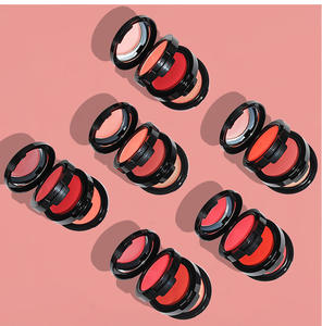 Teinte de visage crémeuse 6 couleurs Facial Blush Face <span class=keywords><strong>Rouge</strong></span> Cheese Tint <span class=keywords><strong>2</strong></span> moules crémeux et une poudre Custom Your Logo 3-1 highlight Blush - Product Image 6