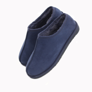 Özel moda sahte süet Anti kayma kauçuk taban bellek köpük kış sıcak erkekler kapalı ev terlikleri - Product Image 5