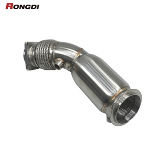 Tubo de Escape de Alto Flujo Rongdi de Acero Inoxidable 304 de 1.5 mm con Resonador para M3 F80 M4 F82 S55 3.0T 2014-2019 - Product Image 4