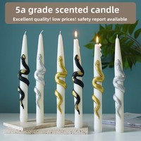 Bougie en forme de serpent Velas Aromaticas, bougie personnalisée en forme de serpent pour les organisateurs d'événements, marque privée