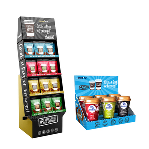 Giá để trưng bày cà phê bằng bìa cứng <span class=keywords><strong>3</strong></span> tầng, dạng đứng, dùng cho túi cà phê bán lẻ - Product Image 4