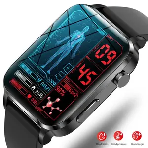 Erkekler için Smartwatch profesyonel F100 tam dokunmatik ekranlı akıllı saat erkekler kadınlar için smartwatch android ios için