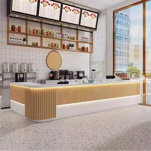 Caffetteria, bancone bar, negozio di tè al latte, negozio di abbigliamento, cassiere d'angolo, Reception aziendale, Reception, personalizzazione - Product Image 4