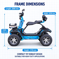 Scooter électrique tout-terrain 12000W, 4 roues, ATV électrique, quad pour la plage, la montagne et l'escalade