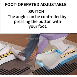 Extensión de Camilla facial Esteticista cosmética Salones de belleza curvos Tratamiento Examen Spa Mesa de masaje Cama de pestañas curvada - Product Image 5