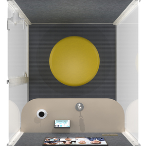 Giảm tiếng ồn cabin cách âm nhanh chóng lắp ráp gian hàng văn phòng Pod hai người đồng nghiên cứu không gian 100-230V điện - Product Image 4