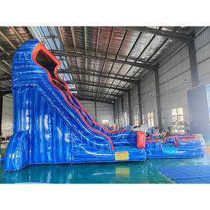 Tobogán Acuático Inflable de PVC Resistente, Colorido, Rojo y Azul, con Piscina Desmontable para Uso en Hoteles, Resorts, Hogares y Escuelas - Product Image 2