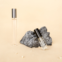 Mini bouteilles rondes en verre de haute qualité 2ml 3ml 5ml 10ml atomiseur d'échantillon de parfum en spray transparent