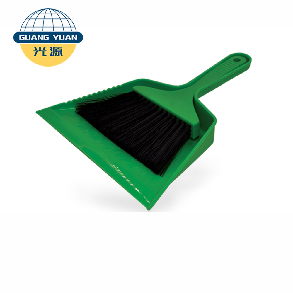 Scourer Hand Broom with Dustpan Natural Plastic Broom Handle Made PP Bristle +TPR Handle Indoor Cleaning Mini-broom Set Reusable