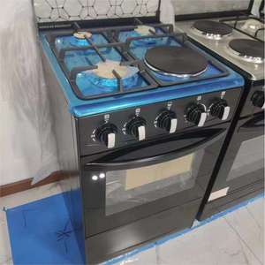 Cocina Híbrida de <span class=keywords><strong>Gas</strong></span> <span class=keywords><strong>y</strong></span> <span class=keywords><strong>Eléctrica</strong></span> de 50 cm, 3 Quemadores de <span class=keywords><strong>Gas</strong></span> <span class=keywords><strong>y</strong></span> 1 Placa Calefactora con Horno de <span class=keywords><strong>Gas</strong></span> de 60 L, Superficie de Acero Inoxidable - Product Image 4