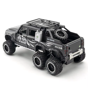 Die Cast 1:24 Defender 6x6 coches modelo de juguete 6 puertas abiertas camioneta Diecast aleación luz sonido todoterreno vehículo para niños regalo - Product Image 5