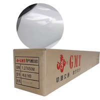Rouleau de vinyle PVC brillant auto-adhésif éco-solvant résistant à l'eau et aux UV, 50m, amovible, pour autocollants de distributeurs automatiques et mariages