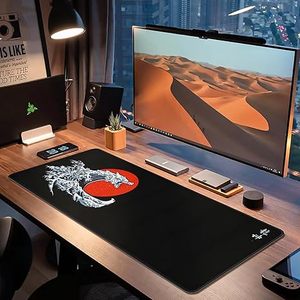 لوحة ماوس للألعاب قابلة للغسل ومضادة للانزلاق من المطاط الطبيعي مع مسند للرسغ، تصميم كرتوني، حجم كبير قابل للتخصيص، متوفر في المخزون - Product Image 6