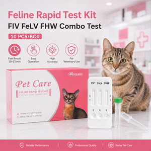 ชุดตรวจแมว 4-in-1 ลดราคาสุดพิเศษเดือนกันยายน ตรวจหาโรค <span class=keywords><strong>FIV</strong></span>/FELV/FCOV/HW โรคภูมิคุ้มกันบกพร่องในแมว โรคลิวคีมา โรคไวรัสโคโรนาไวรัส และโรคหนอนหัวใจ - Product Image 2