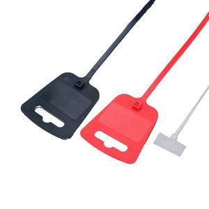 جودة عالية مصنوعة من النايلون الأبيض علامات الكابل الذاتي قفل الحبل العلامات تحديد العلاقات كابل لافتات التعادل - Product Image 4