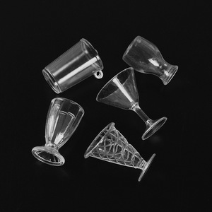8-piece miniature DIY food toy cup accessory set, made of butter glue, for making realistic food <b>crafts</b> and materials. - Product Image 3