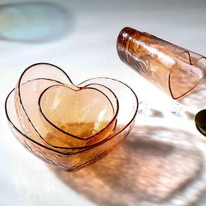 Irregolare ciotola di <span class=keywords><strong>vetro</strong></span> a forma di cuore piccolo ciotola - Product Image 3