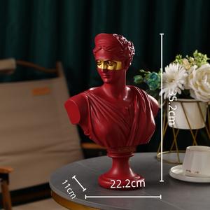 Vente en gros de figurines grecques pour la décoration de la maison <span class=keywords><strong>Apollo</strong></span> Diana, sculpture en résine simulée en plâtre, statue scandinave pour le salon - Product Image 5
