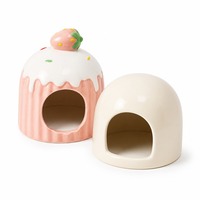 Nichoir en céramique pour hamster et chinchilla, résistant à la chaleur, glacé, pour l'été, décoration de cage