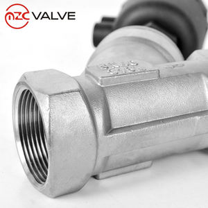 Dupla Ação Aço Inoxidável DN15 1/2 Polegada Pneumático Ar Água Vapor Controle Ângulo Válvula De Assento - Product Image 2