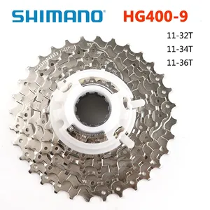 Casete para Bicicleta de Montaña SHIMANO <span class=keywords><strong>CS</strong></span> <span class=keywords><strong>HG400</strong></span> de <span class=keywords><strong>9</strong></span> Velocidades 11-32T 11-34T MTB 9v, Rueda Libre Original, Accesorios Originales - Product Image 1