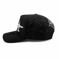 Gorra de Béisbol de Lujo Personalizada con Bordado 3D, Logotipo de Pedrería, 5 Paneles, Visera Curva Ancha, Forro de Satén, Unisex, Ajustable, con Pin Metálico