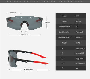 <span class=keywords><strong>Gafas</strong></span> de Sol <span class=keywords><strong>para</strong></span> Ciclismo con Logotipo Personalizado, con Caja, Lentes Polarizadas con Protección UV400, <span class=keywords><strong>Gafas</strong></span> de Sol Deportivas con Espejo, <span class=keywords><strong>Gafas</strong></span> de Alto Rendimiento - Product Image 4