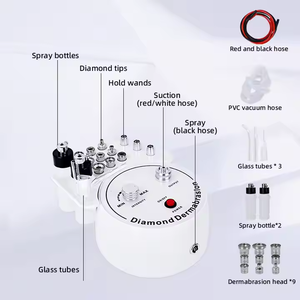 3イン1ピールフェイシャルダーマブレーションマシン/マイクロダーモブラシンフェイシャルダイヤモンドピーリングマシン - Product Image 3