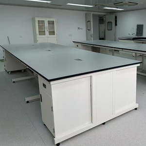 <span class=keywords><strong>Tavolo</strong></span> da Laboratorio in Resina Fenolica e Acciaio per Scuole Mediche, Banco di Lavoro per Ricerca Scientifica e Studi - Product Image 4