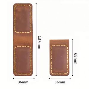 Cartera de Cuero Vacuno de Lujo Hecha a Mano con Cierre Magnético, Tarjetero, Clip para Billetes, Delgada y Portátil para Hombre - Product Image 6