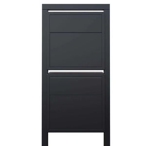 Poignée de tiroir encastrée JH-Mech, surface en métal résistante aux rayures, noire, structure de rangement à <span class=keywords><strong>double</strong></span> tiroir, boîtes aux lettres personnalisées - Product Image 1