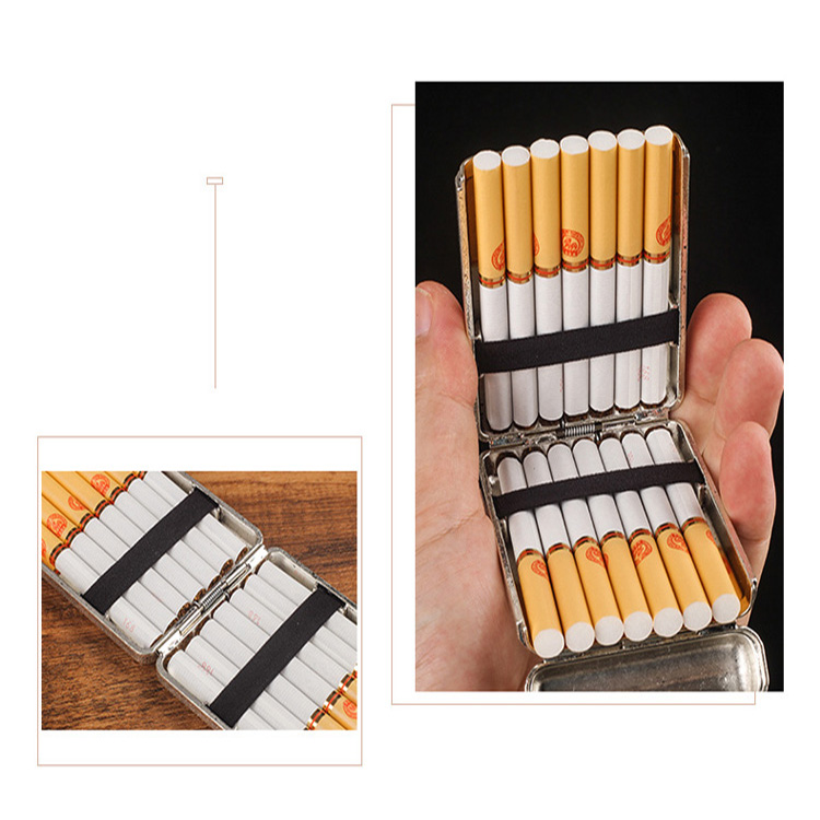 New Ancient Silver Matte Gold Cigarette Case