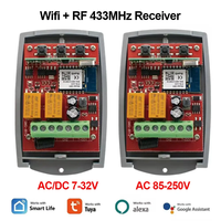 Contrôleur de porte de garage WIFI 433 MHz, récepteur externe 2 canaux, module émetteur Tuya, automatique fixe