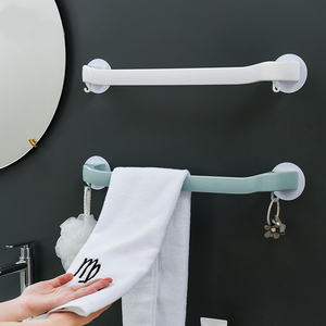 Bán Buôn Treo Tường ABS Khăn Bar Non-Trace Tự Dính Phòng Tắm Móc Áo Với Móc Và Dép Đi Trong Nhà Giá Nhựa Khăn Kệ - Product Image 2