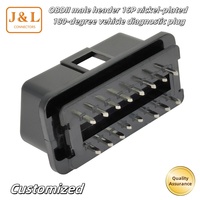 Adaptateur OBD2 16 broches fabriqué en Chine accessoire de connecteur d'outil de Diagnostic d'assemblage OBD automobile pour automobiles