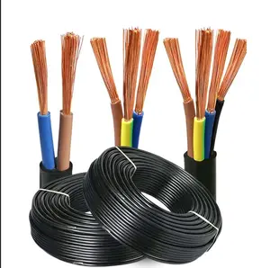 CE Cable RVV High Flexible Cable 5X4mm2 Power Cable Building Electrical For Machinery Robot