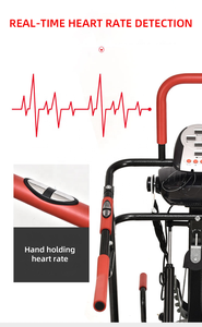 Cinta de correr manual multifunción económica para uso doméstico, frecuencia cardíaca mecánica plegable para correr con masaje y paso a paso 130kgs - Product Image 4