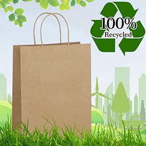 Sacs en papier fantaisie personnalisables avec votre propre logo, largement utilisés, recyclables, avec poignées torsadées, pour la promotion - Product Image 6