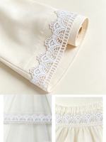 LEIXUSI Dentelle soluble dans l'eau blanche de 3,5 cm, brodée pour vêtements DIY, rideaux, décoration intérieure, vente en gros en stock