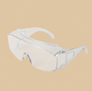Lunettes de sécurité OTG légères avec verres et monture en polycarbonate pour la protection contre les produits chimiques industriels, la poussière et les éclaboussures - Product Image 3